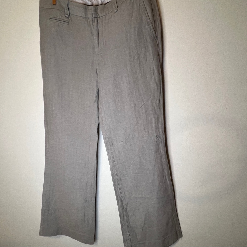 GAP Hip Slung fit Light Linen Khaki Beige Pants - Picture 8 of 16